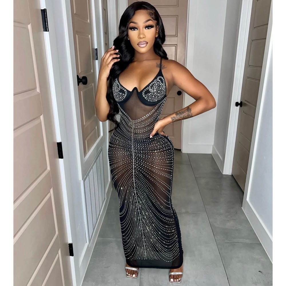 Women’s bedazzled dress